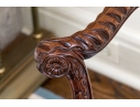 Exceptionally Carved Hepplewhite Style Open Armchair