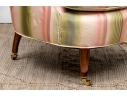 Vintage Button Tufted Armchair For Reupholstery