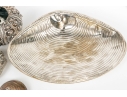 Collection Of Five Silver Sea Creature Motif Small Decorations 
