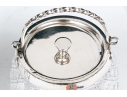 Two Antique Cut Glass And Silverplate Biscuit Jars