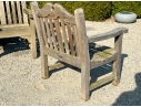 Pair Of Smith & Hawken Teak Armchairs