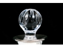 Pair Of English Sterling Silver Collared Cut Crystal Decanters Or Perfumes