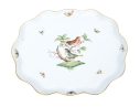 Herend Hungary Hand-Painted Porcelain Dessert Plate,  Rothschild Bird (RO) Pattern