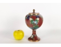 Chinese Cloisonné Enamel Goblet-Form Lidded Vessel