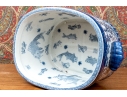 Impressive Decorative Chinese Export Style Twin Handled Porcelain Footbath