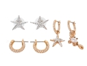 Swarovski And Swarovski Mestige Collection Of Crystal Set Earrings