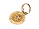 14k Yellow Gold Classic St. Christopher Motif Medal