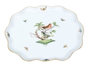 Herend Hungary Hand-Painted Porcelain Dessert Plate,  Rothschild Bird (RO) Pattern