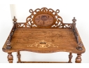 Tiered Stand With Marquetry And Pierced Back Gallery