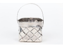 Cartier Hand- Made Sterling Silver Small Basket    1.585 Ozt. 