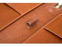 Louis Vuitton Brown Monogram Small Leather Zip Folio Pouch