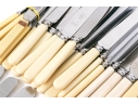 Sixty-eight English Stainless And Celluloid Knives