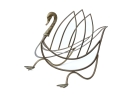 Decorative Swan Form Magazine Rack
