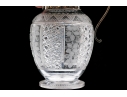 Antique Cut Glass And Silverplate Syrup Pitcher