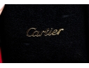 Cartier Sterling Silver Promotional Wax Seal Logo Motif Cufflinks, With Box 