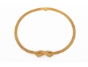 Tiffany & Co. Vintage 14k Yellow Gold Wonderful Vintage Mesh Knot Necklace, By Grosse Germany