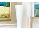 Massive Fiberglass Decorative White Vase