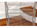 Free Standing Metal Three Tier Basket 