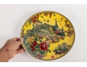 Decorative Chinese Decorative Porcelain Plate With Peacock Motif