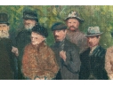Rossiter Snyder Oil On Canvas Painting, Gathering In A Forest