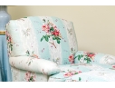 Pair Of Custom Upholstered Club Chairs And Ottoman
