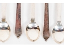 Set Of Twelve George Jensen Pyramid Sterling Demitasse Spoons, 4.57 Ozt.