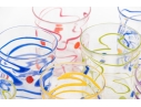 Collection Of Fourteen Peàn Doubulyu Wackie Dot Glass Tumblers