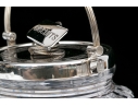 Antique Cut Glass And Silverplate Biscuit Jar