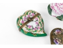 Collection Of Four Hand Painted Limoges Boxes