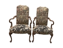 Pair Of Ex Historical Society Georgian Style Armchairs 