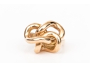 14k Yellow Gold Vintage Chunky Knot Style Ring, Size 5.25