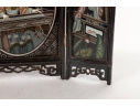 Vintage Chinese Reverse Glass Painted Table Screen