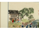 Framed Korean Folk Painting On Mulberry Paper