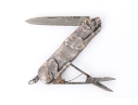 Fabulous Vintage Lying Hound Dog Motif Pocket Knife