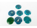 Set Of Seven Cloisonné Enamel Floral Dishes