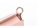 Ferragamo Pink Saffiano Leather Baguette Clutch, See Condition Note