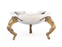 Michael Aram Stainless Bowl On Human Form Legs
