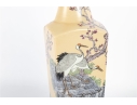Decorative Chinese Porcelain Vase With Cranes And Blossoms