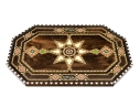 Decorative Middle Eastern Octagonal Inlaid Serving Platter