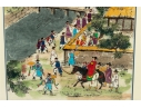 Framed Korean Folk Painting On Mulberry Paper