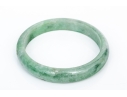 Green Jadeite Jade Slip On Bangle Bracelet, See Conditions
