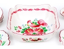 Thirty-One Piece French St. Clement Hand-Painted Ceramic Dining Service