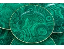 Set Of Twelve Neiman Marcus Faux Malachite Finished China Plates