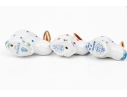 Herend Hand Painted Trio Of Tiny Bunny Rabbit Figures 