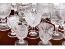 Assembled Collection Of Eighteen Glass Goblets