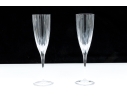 Pair Of Cartier Crystal Flutes
