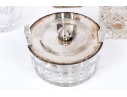 Collection Of Six Assorted Silver Plated And Crystal Table Wares