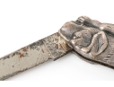 Fabulous Vintage Lying Hound Dog Motif Pocket Knife