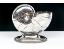 Antique English Victorian Silverplate Nautilus Spoon Warmer