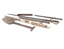 Lot: Shovel, Blowgun, Machete, Sword And Bayonet 